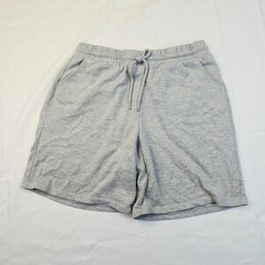 Align Collective Mens XL Sweat Shorts Gray Drawstring Pockets Athletic Lounge P3